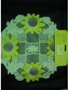 CENTRINI FINTO  UNCINETTO CON GIRASOLI CONFEZIONE DA  2 PZ