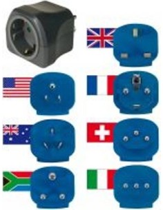 KIT SPINE E PRESE DA VIAGGIO CON FUSIBILE DI PROTEZIONE