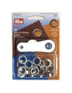 KIT OCCHIELLI RIBATTINI 14 MM COLORE BRONZO CONFEZIONE DA...
