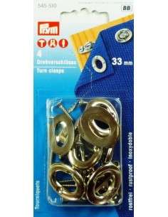 KIT DI FISSAGGIO CON RONDELLE DI CHIUSURE ROTANTI CROMO