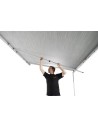 VERANDA OMNISTOR MODELLO 4900 DA MT 4,50 COLORE BIANCO TELO  GREY