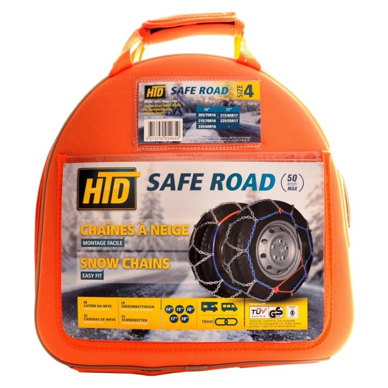 CATENE DA NEVE HTD TAGLIA 4 MAGLIA DA 16 MM IN...