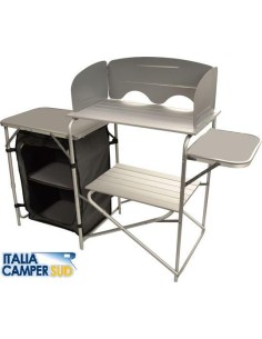 MOBILETTO DA CAMPEGGIO POGGIA FORNELLO IN ALLUMINIO CON...