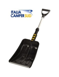 PALA DA NEVE TELESCOPICA COLORE NERO IN PLASTICA CON...