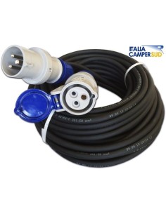 PROLUNGA ELETTRICA 220 V IN VINILE DA MT 15 PRESA 2 P+T...