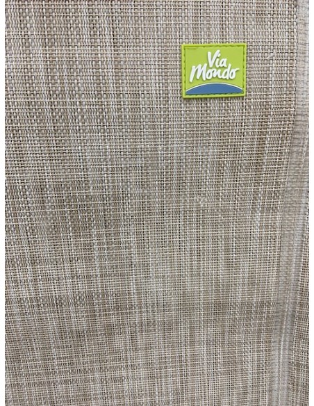 SEDIA PIEGHEVOLE VIAMONDO BEIGE 7 POSIZIONI