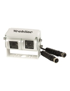 RETROCAMERA DOPPIO OCCHIO A LED COLORE BIANCA
