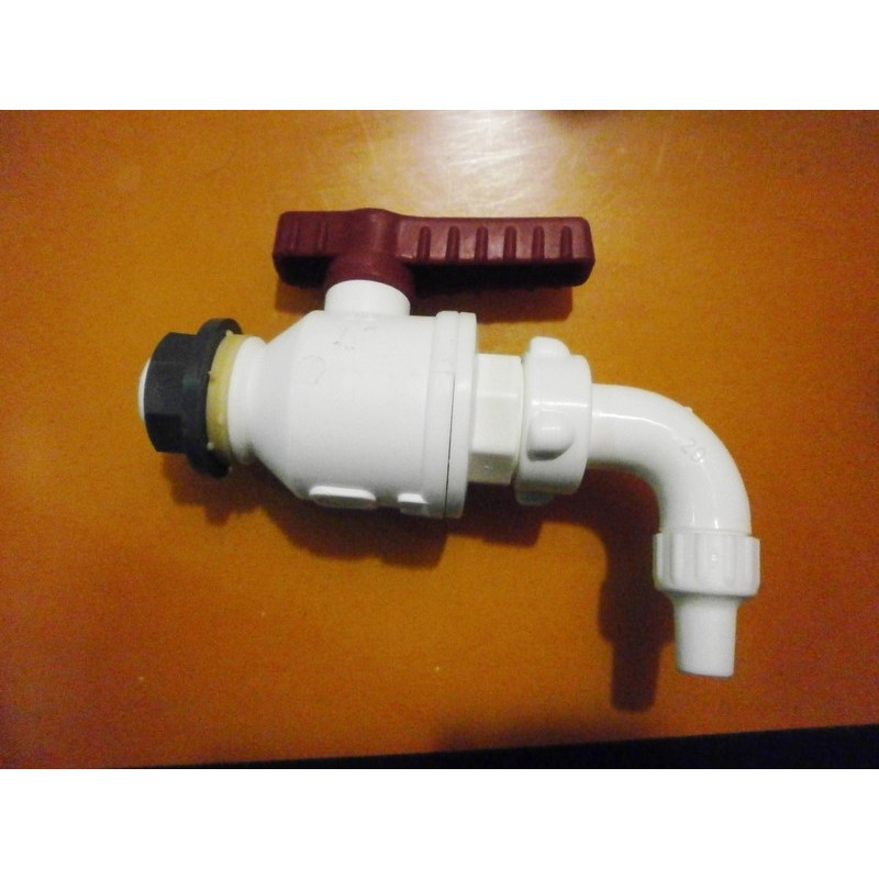 RUBINETTO A SFERA PER ACQUA DA 1/2   BIANCO
