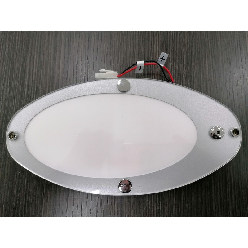 PLAFONIERA OVALE A LEDS DIMENSIONI CM 24X12 CON...