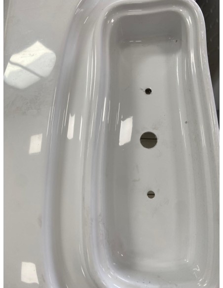 PARAURTI POSTERIORE RIMOR ORIGINALE RENAULT ACRILAX QX500 COLORE BIANCO 5003