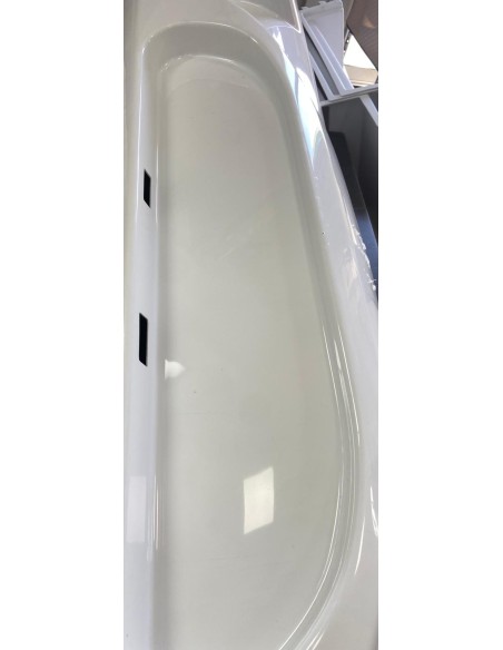 PARAURTI POSTERIORE RIMOR ORIGINALE RENAULT ACRILAX QX500 COLORE BIANCO 5003