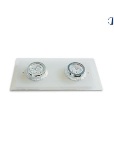 PLAFONIERA A LED  2X3 WATT CON LUCE DI CORTESIA 2