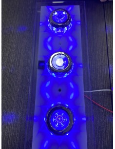 PLAFONIERA RETTANGOLARE  TRIPLA 3 X1WATT + 18 M. LED CON... 2