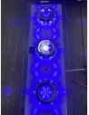 PLAFONIERA RETTANGOLARE TRIPLA 3 X1WATT + 18 M. LED CON LUCE DI CORTESIA