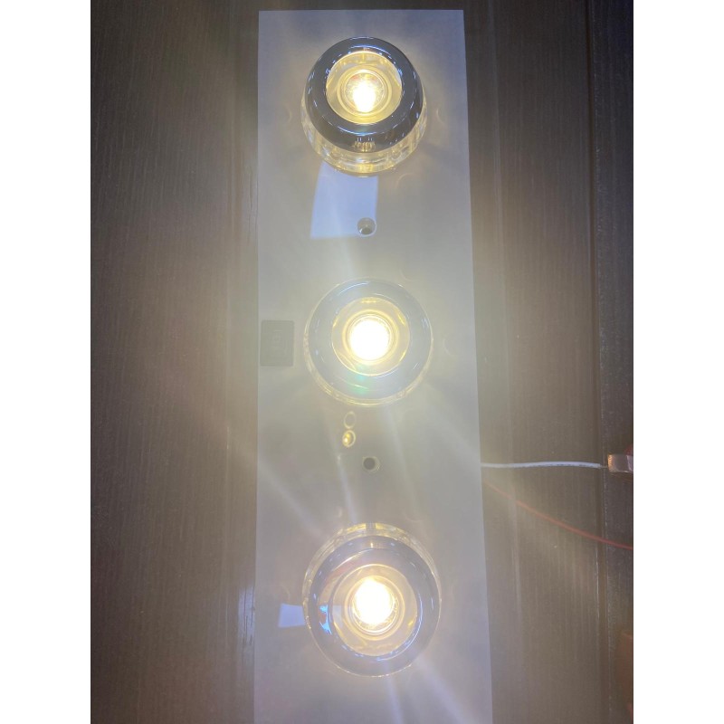 PLAFONIERA RETTANGOLARE  TRIPLA 3 X1WATT + 18...