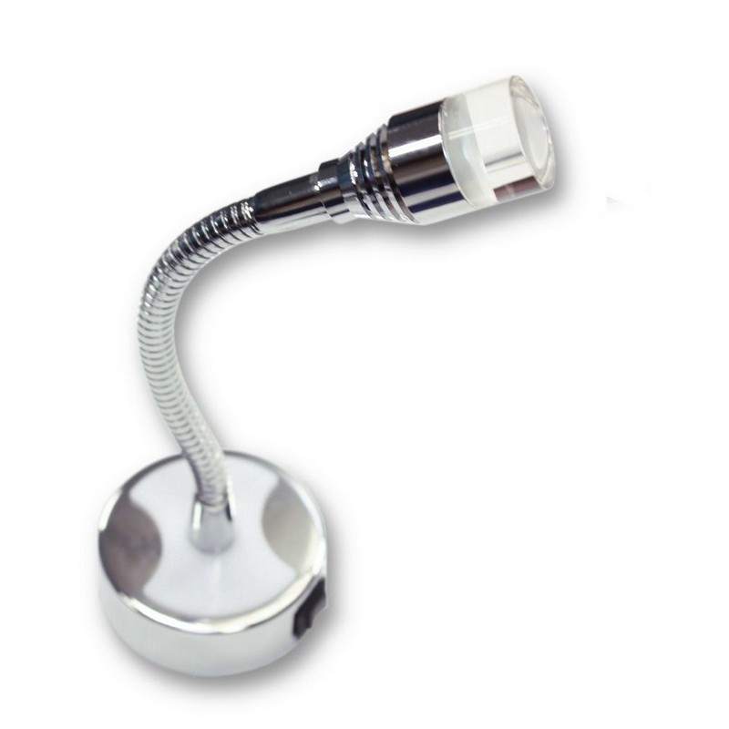 FARETTO FLESSIBILE A LED 4000K DA 1WATT IN METALLO
