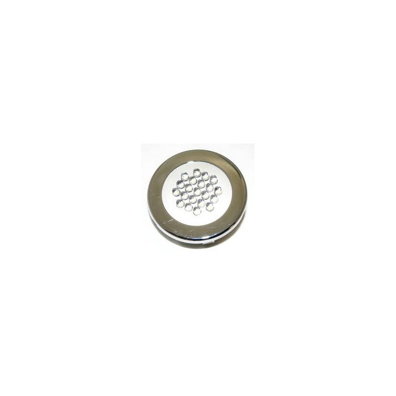 FARETTO A 12 LED BIANCO CROMO SATINATO