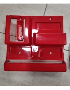PORTAOGGETTI CON PORTA FERRO DA STIRO COLORE ROSSO