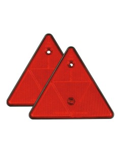 2 CATARIFRANGENTI POSTERIORI STRADALI TRIANGOLO ROSSO PER...