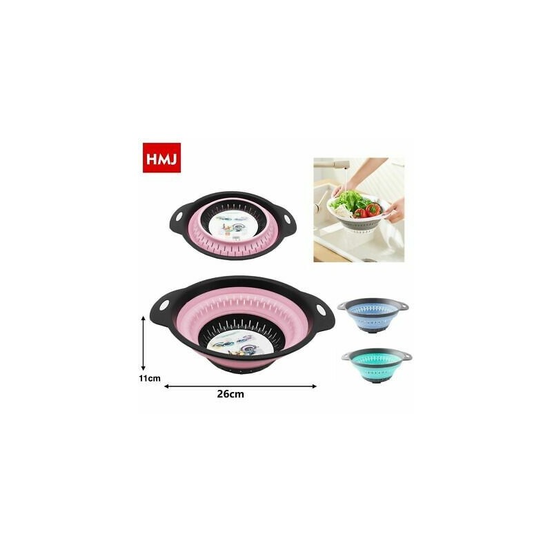 COLAPASTA PIEGHEVOLE IN SILICONE CON MANICI