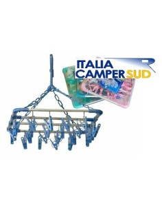 STENDINO PER BUCATO 24 PINZE IN ALLUMINIO