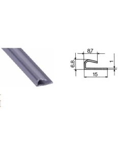 PROFILO IN PVC PER MOBILI BARRE DA MT 2,60 COLORE GRIGIO