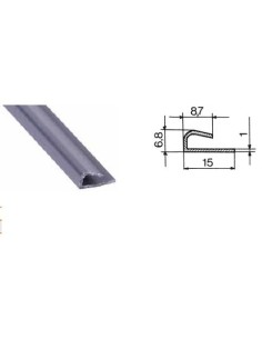 PROFILO PVC PER MOBILI COLORE  GRIGIO BARRE DA 2,60M