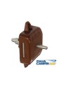 SERRATURA PUSH LOCK DOPPIO PER PORTA BAGNO COLORE MARRONE