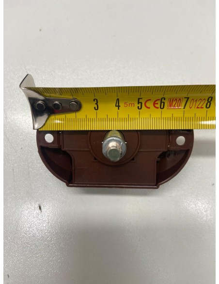 SERRATURA PUSH LOCK DOPPIO PER PORTA BAGNO COLORE MARRONE