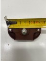 SERRATURA PUSH LOCK DOPPIO PER PORTA BAGNO COLORE MARRONE