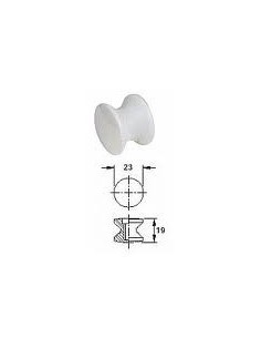 POMELLO PER SERRATURA PUSH LOCK COLORE BIANCO