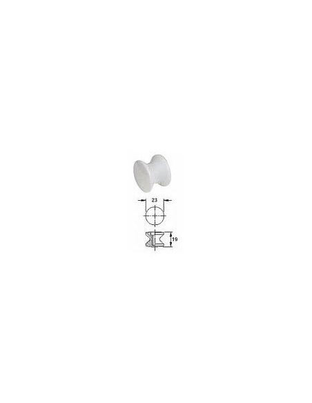 POMELLO PER SERRATURA PUSH LOCK COLORE BIANCO