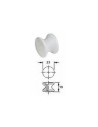 POMELLO PER SERRATURA PUSH LOCK COLORE BIANCO