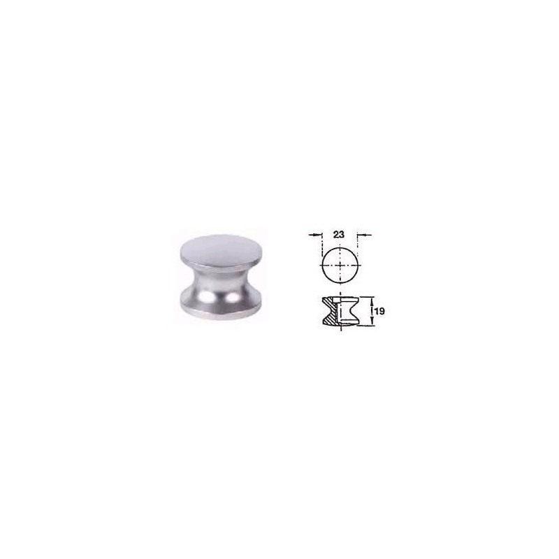 POMELLO  PER SERRATURE PUSH LOCK COLORE NICHEL.