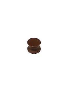 POMELLO PER SERRATURE PUSH  LOCK COLORE MARRONE.
