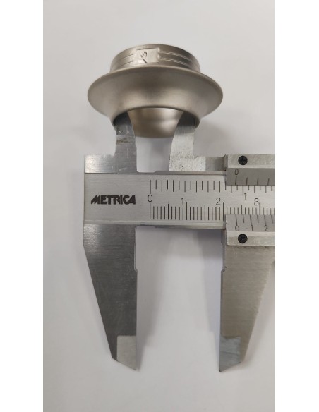 ROSETTA 13 MM  PER SERRATURA PUSH LOCK OTTONE LUCIDO.