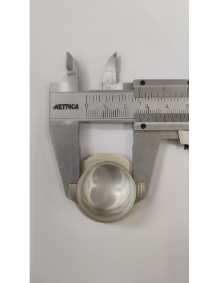 ROSETTA 13 MM  PER SERRATURA PUSH LOCK OTTONE LUCIDO.