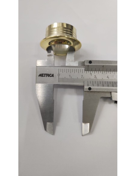 ROSETTA 23 MM  PER SERRATURA PUSH LOCK OTTONE COLORE LUCIDO