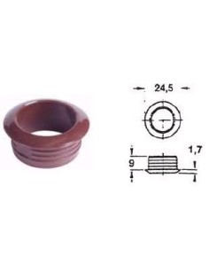 ROSETTA 13 MM PER SERRAURA  MINI PUSH  LOCK COLORE MARRONE