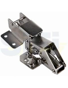 CERNIERA NICHELATA PER ANTE CON VITI 2 DA 6X14MM 6 FORI