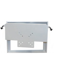 PORTA TV LCD AD INCASSO COLORE ARGENTO