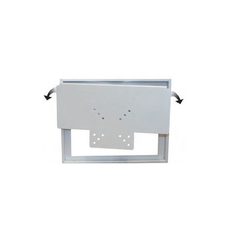 PORTA TV LCD AD INCASSO COLORE ARGENTO