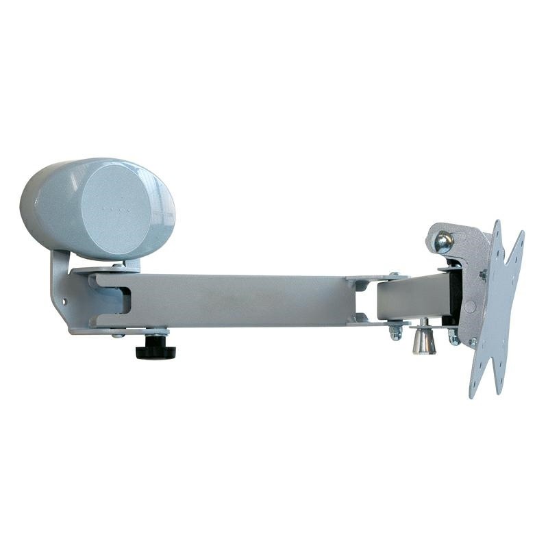 PORTA TV LCD A BRACCIO 3 SNODI CON FISSAGGIO A...