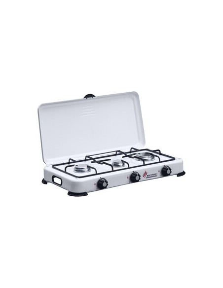FORNELLO A GAS 3 FUOCHI BIANCO ITIMAT/MULTIFIRE