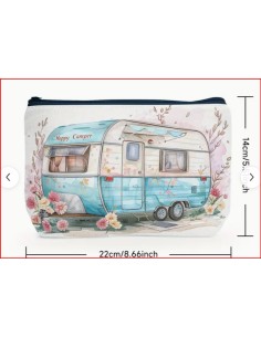 POCHETTE CON CERNIERA FANTASIA CAMPER