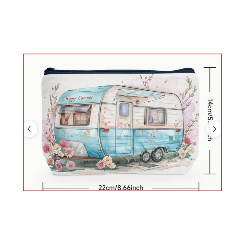 POCHETTE CON CERNIERA FANTASIA CAMPER