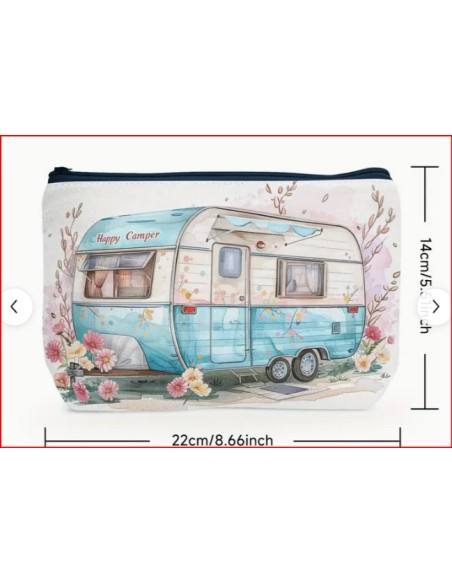 POCHETTE CON CERNIERA FANTASIA CAMPER