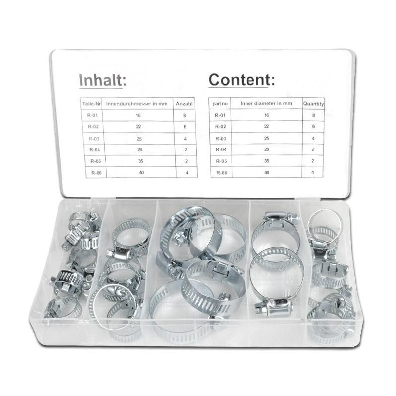 CASSETTINA DI 23 FASCETTE ASSORTITE STRINGI...
