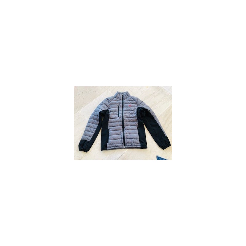 PIUMINO LAIKA UNISEX GRIGIO E NERO TG XL