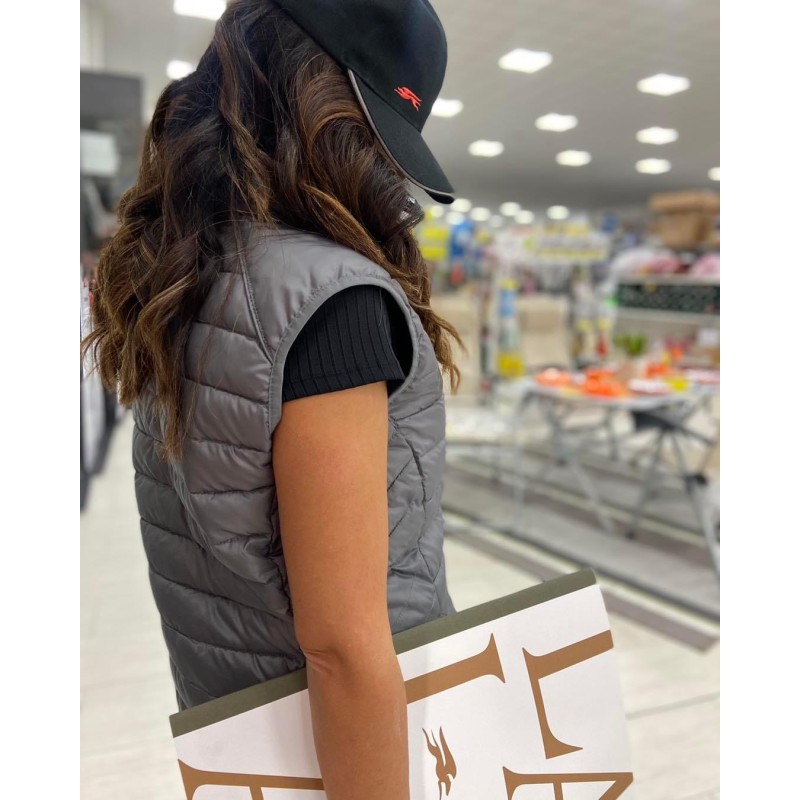 PIUMINI GILET LAIKA GRIGIO TG M